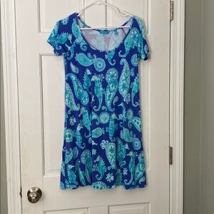 Blue and Teal Beach Dress